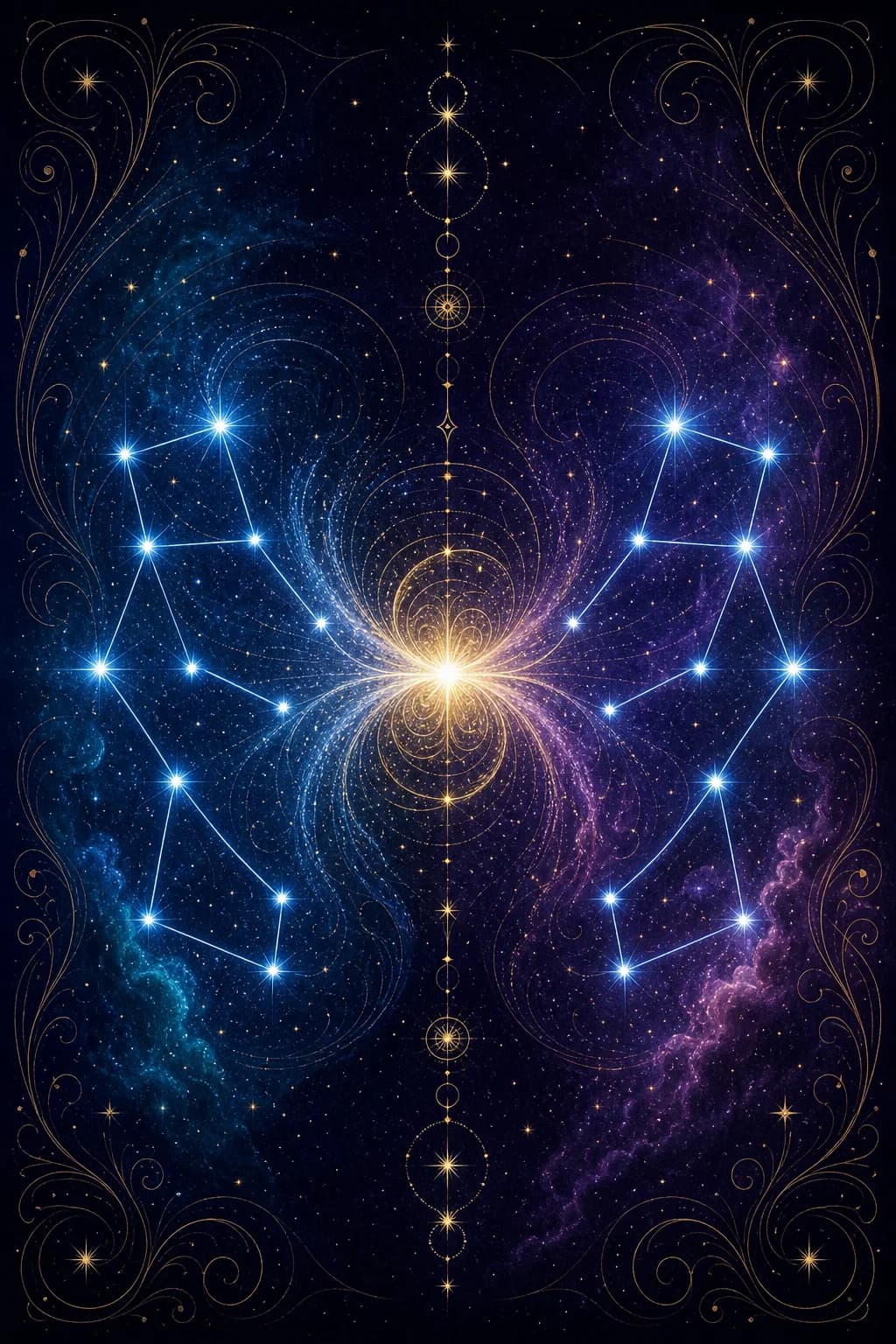 Gemini & Gemini constellation artwork