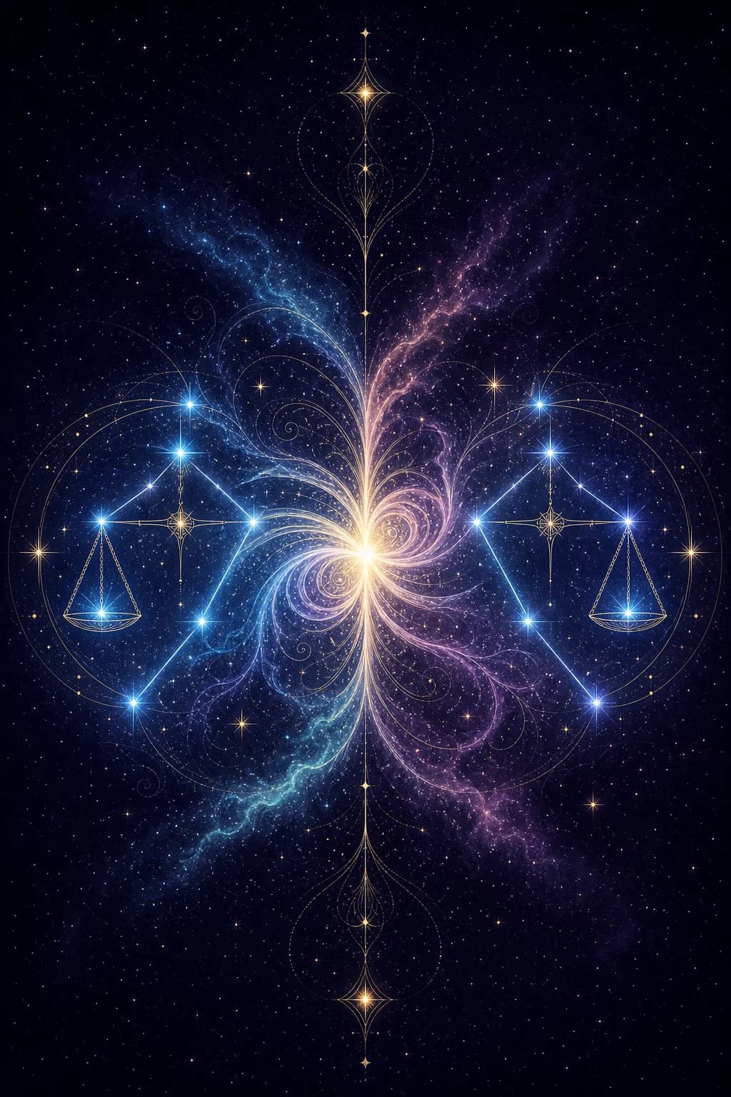 Libra & Libra constellation artwork