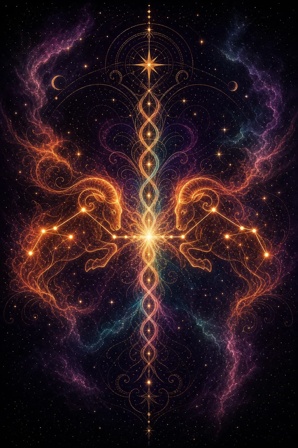 Aries & Aries constellation artwork