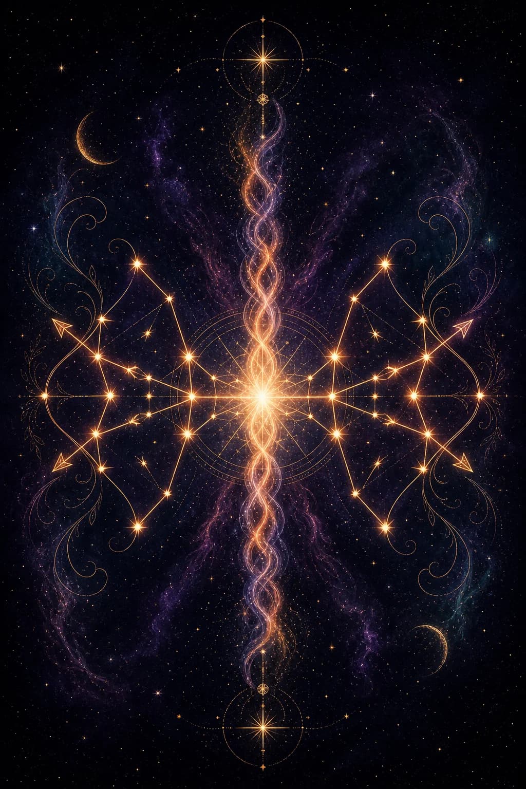 Sagittarius & Sagittarius constellation artwork